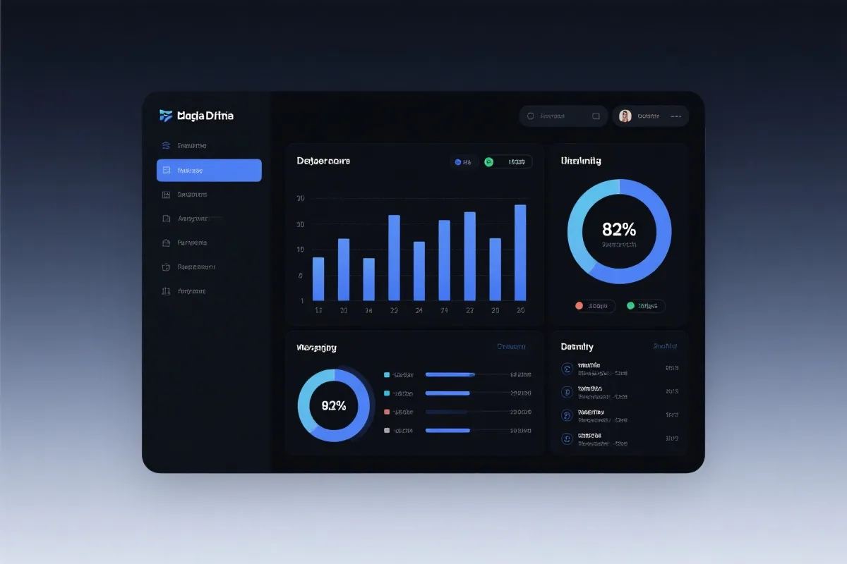 数据面板与走势图示意